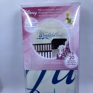 Think of a Wonderful Thought Disney Peel & Stick Wall Decals Peter Pan NIB 20pc